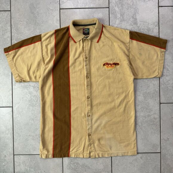 Vintage 90s Cross Colours Jersey Button Shirt Over Size Hip Hop Streetwear LA - Picture 7 of 7